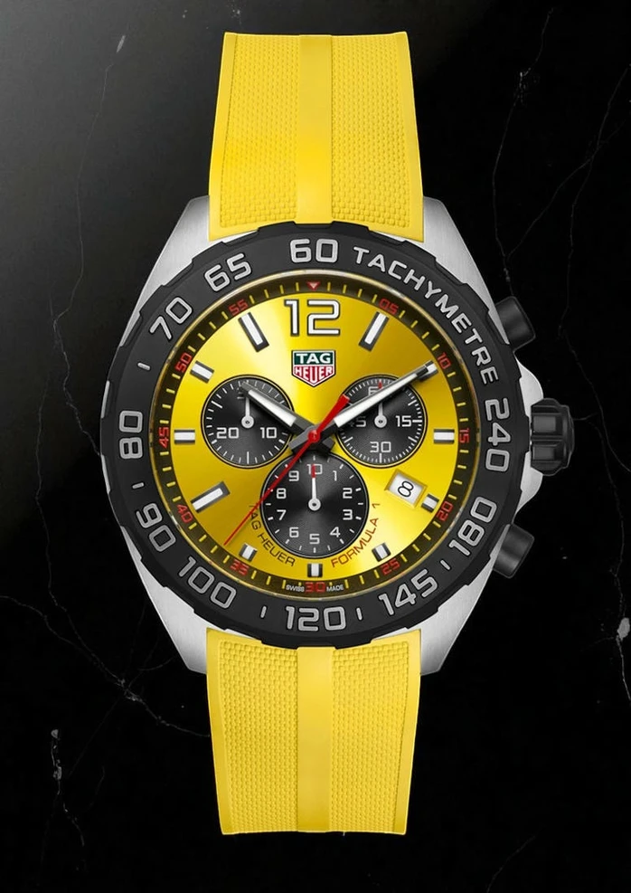 Tag Heuer Formula 1 Mens Yellow Strap Watch Pakistan