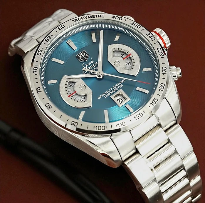 Tag Heuer Grand Carrera Calibre 17 Blue Dial Watch 1 Pakistan