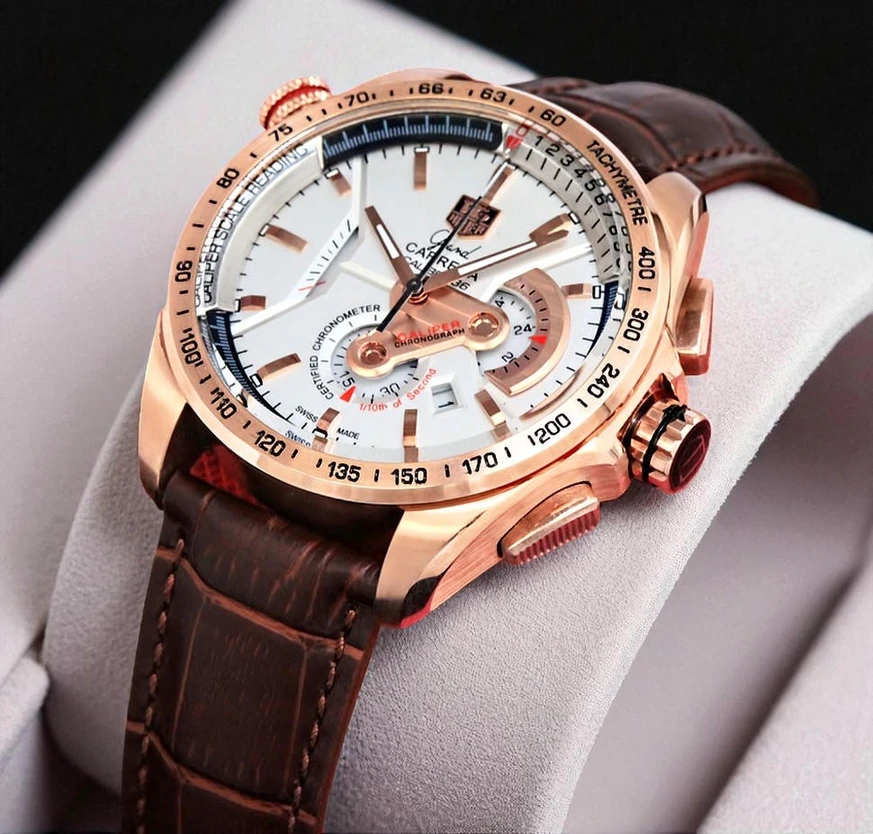 Tag Heuer Grand Carrera Calibre 36 White Dial Watch Pakistan