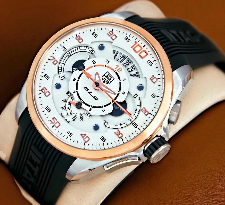 Tag Heuer Grand Carrera Mercedes Benz Sls White Dial Watch Pakistan