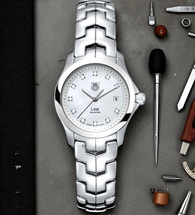 Tag Heuer Link Lady Mother Of Pearl Diamond Dial Watch Pakistan