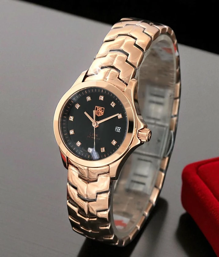 Tag Heuer Link Lady Rosegold Black Dial Watch Pakistan