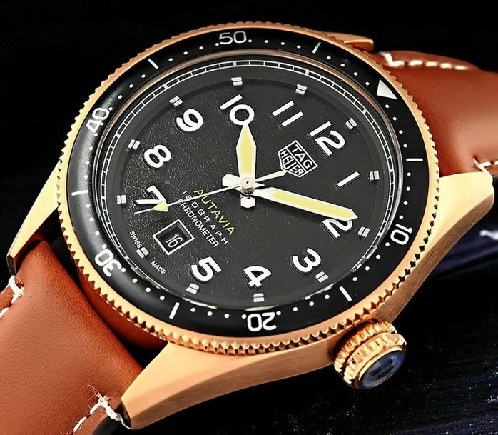 Tag Heuer Yellow Gold Autavia Isograph Watch Pakistan