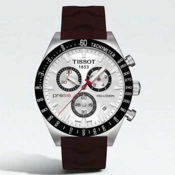 Men S Tissot Prs 516 Swiss Silver Dial Rubber Chronograph Techymeter 1 Pakistan