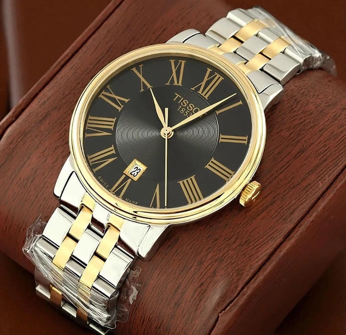 Tissot 1853 Classic Black Dial Two Tone Watch Pakistan 1765832509 Dd6d2e17