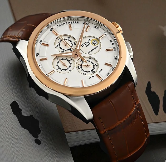 Tissot 1853 Couturier Chronograph Brown Leather Starp Watch Pakistan 1765832499 E34f9db1