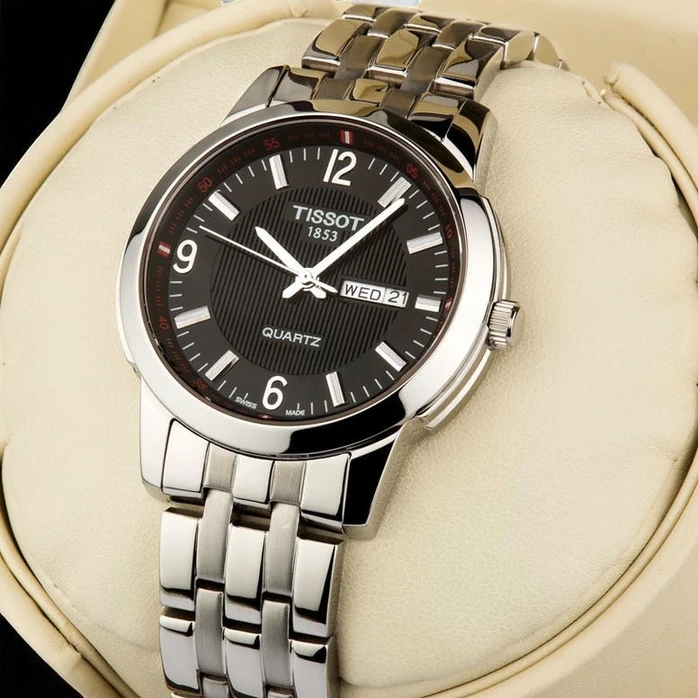 Tissot 1853 Stainless Steel Black Dial Quartz Watches 116 Pakistan 1765832517 De21be08