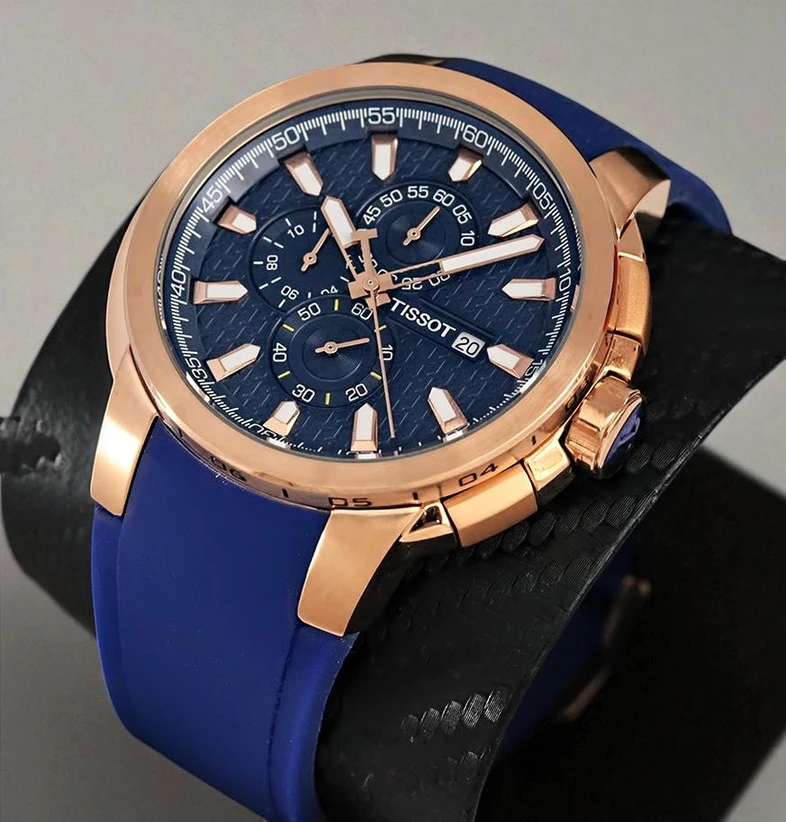 Tissot Blue Dial Rubber Strap Watch Pakistan 1765832519 Da86e62a