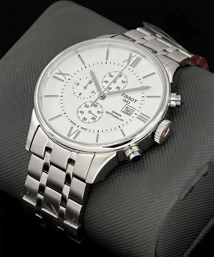 Tissot Chemin Des Tourelles Chronograph Silver Dail Stainless Steel Watch Pakistan 1765832524 3636ecdb