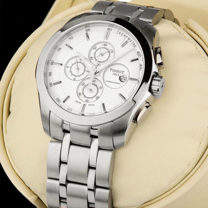 Tissot Couturier White Dial Chronograph Watch Pakistan 1765832534 D5a386c0