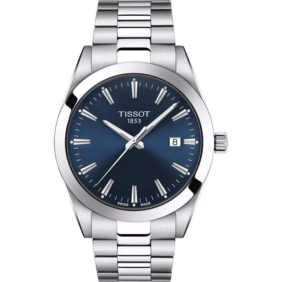 Tissot Gentleman Silver Stainless Steel Blue Dial Quartz 2026 1783796639 786a2748