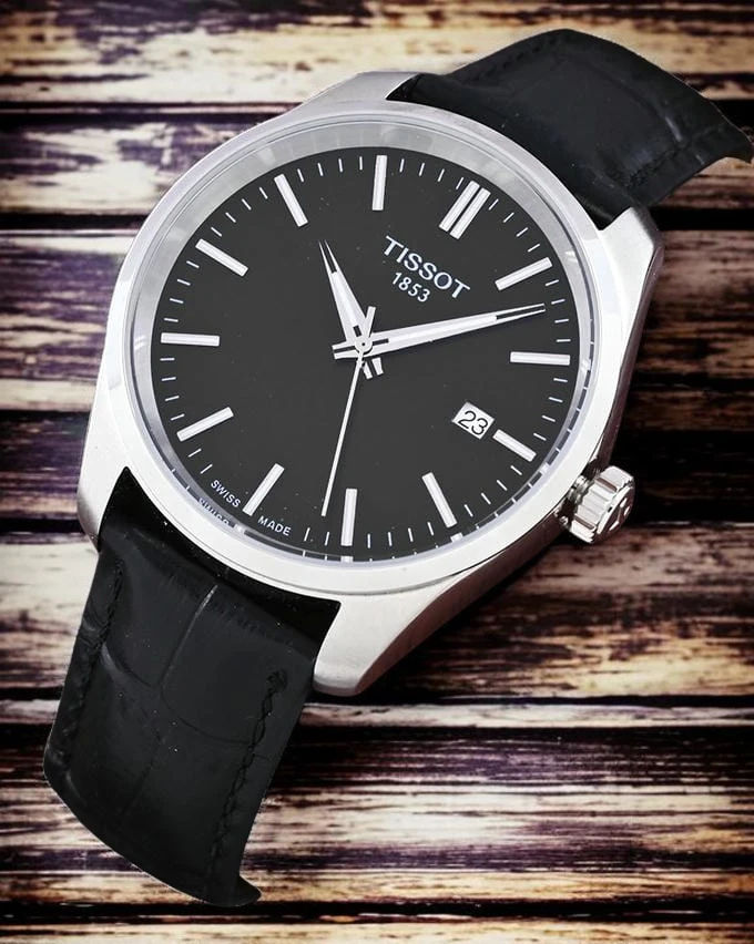 Tissot Pr 100 Quartz Watch For Men With A Black Dial