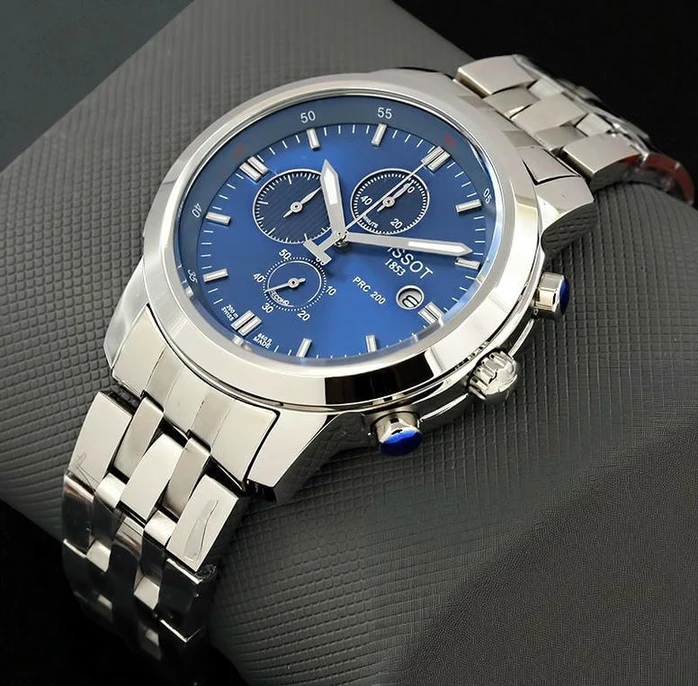 Tissot Prc 200 Blue Dial Chronograph Compressed 3 Pakistan