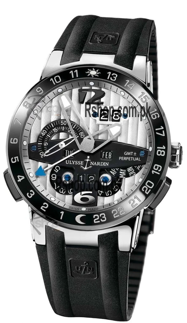Ulysse Nardin El Toro Perpetual Calendar Automatic Rubber Strap Watch Pakistan 1765832583 F316c4b5