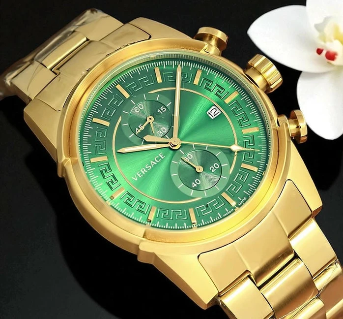 Versace Chronograph Green Dial Watch Pakistan 1765832592 Fbb35716