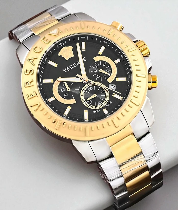 Versace Chronograph Two Tone Watch Pakistan 1765832592 E4ae7ae4