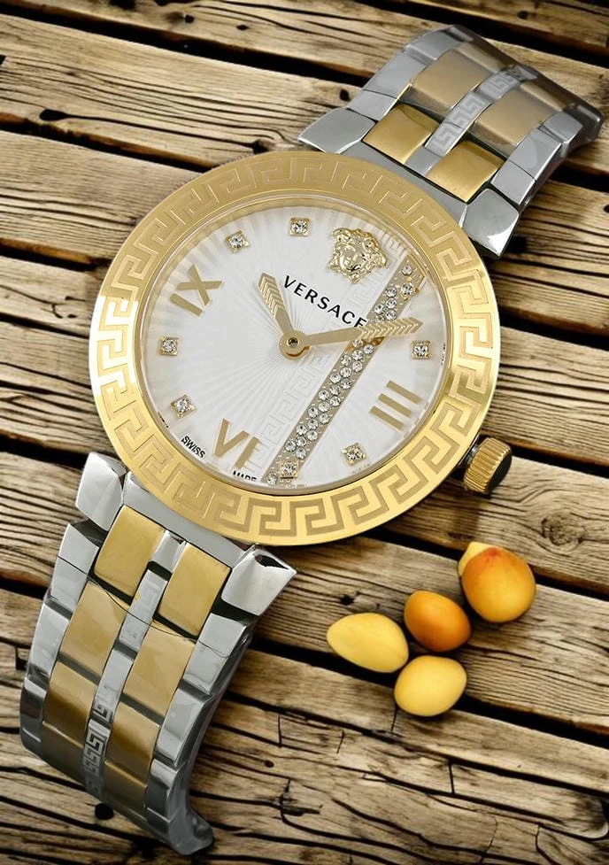 Versace Daphnis White Dial Women S Watch In A Two Tone Photoroom 1780998189 D9a20bfe