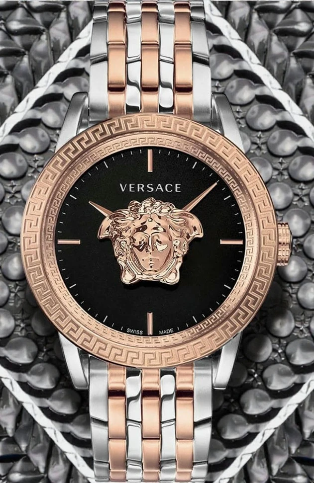 Versace Palazzo Empire Black Dial Watch