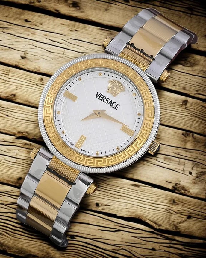 Versace Reve Two Tone White Dial Ladies Watch Photoroom 1780998198 C96597b2