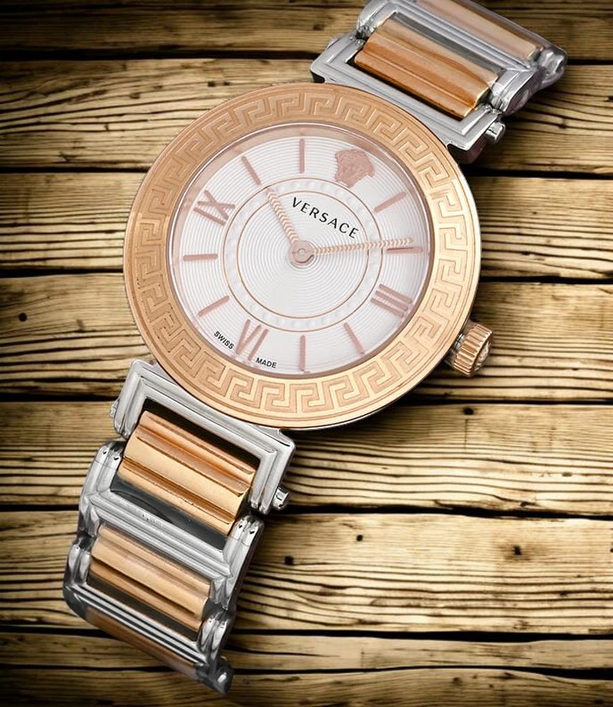 Versace Tribute Trendy White Dial Woman S Watch With A Two Tone Photoroom 1780998199 940112f7