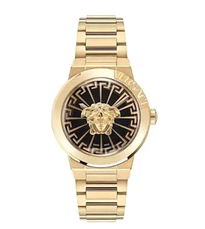 Versace Womens Swiss Medusa Infinite Gold Ion Plated 1783796645 11cbdee3