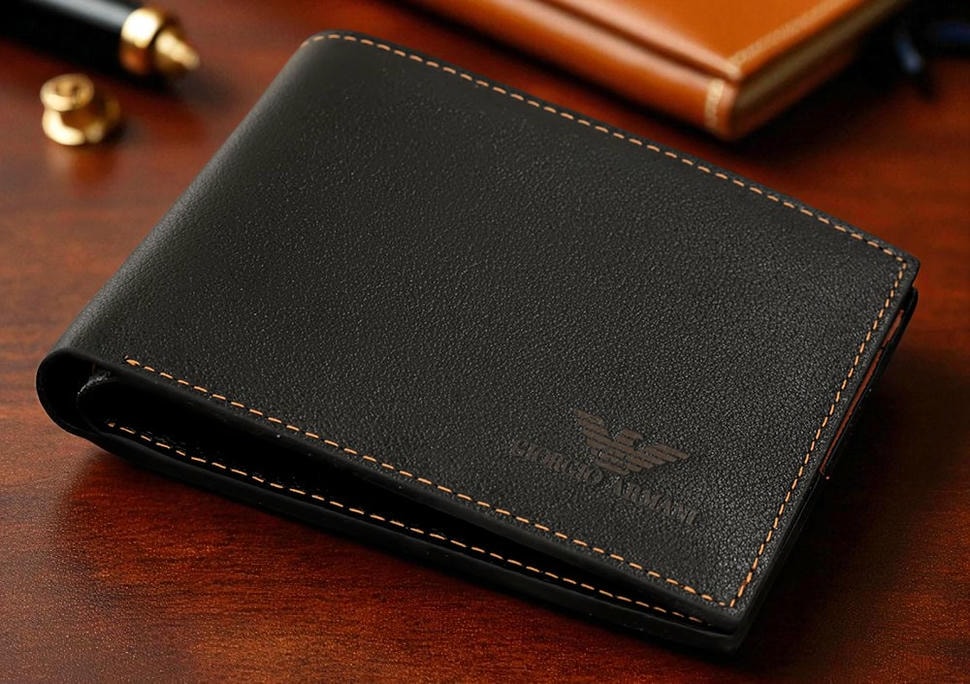 Mens Emporio Armani Wallet Black Pakistan