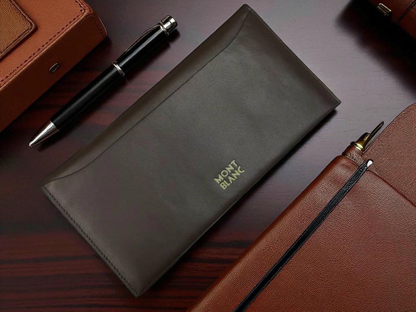 Montblanc Leather Wallet805c Pakistan