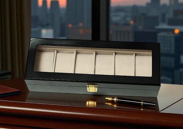 Multi Storage Watch Box For 6 Watches Pakistan 1765832635 3f124ed1